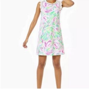 Lilly Pulitzer Croc My World Lace Tank Swing Dress Size XL